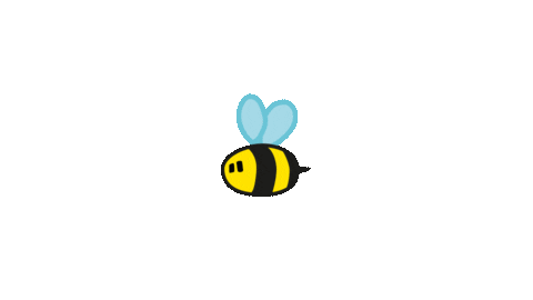 bee bees bijen bijenkorf honey fly sticker by allie the ellie find & share on giphy